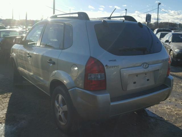 KM8JM12B17U549640 - 2007 HYUNDAI TUCSON GLS SILVER photo 3