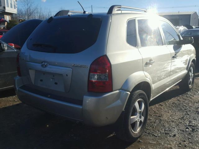 KM8JM12B17U549640 - 2007 HYUNDAI TUCSON GLS SILVER photo 4