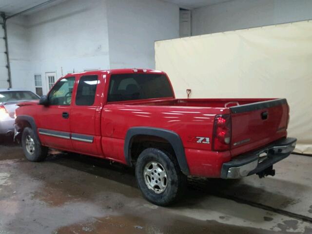 1GCEK19T64E143188 - 2004 CHEVROLET SILVERADO RED photo 3