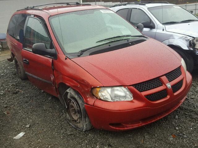 1D4GP24383B228687 - 2003 DODGE GRAND CARA MAROON photo 1