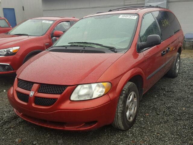 1D4GP24383B228687 - 2003 DODGE GRAND CARA MAROON photo 2