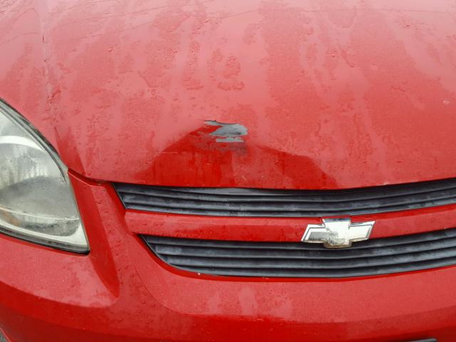 1G1AK18F587184196 - 2008 CHEVROLET COBALT LS RED photo 9