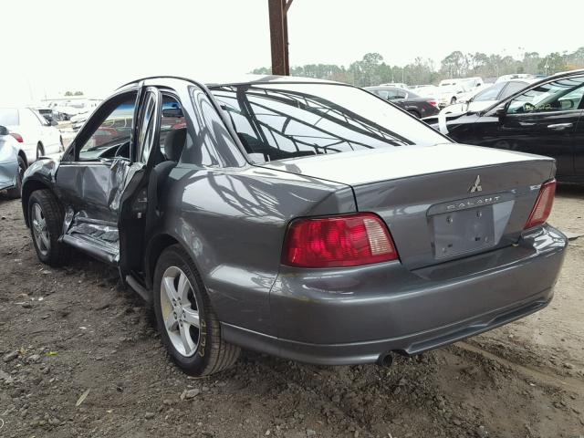 4A3AA46G92E059919 - 2002 MITSUBISHI GALANT ES GRAY photo 3