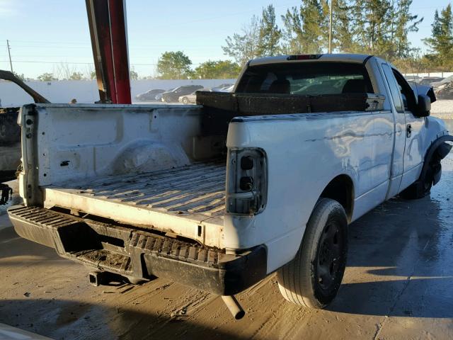 1FTRF12W95NB08267 - 2005 FORD F150 WHITE photo 4