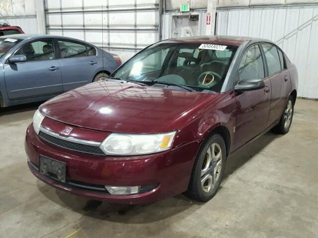 1G8AL52F73Z149980 - 2003 SATURN ION LEVEL BURGUNDY photo 2