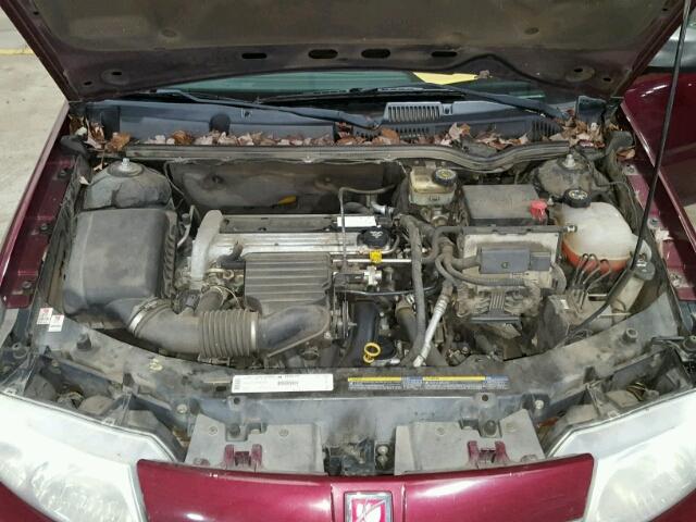 1G8AL52F73Z149980 - 2003 SATURN ION LEVEL BURGUNDY photo 7