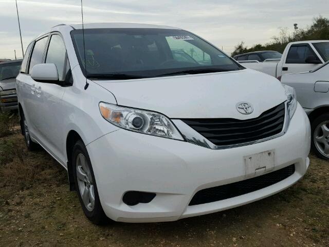 5TDKK3DC1ES526988 - 2014 TOYOTA SIENNA LE WHITE photo 1