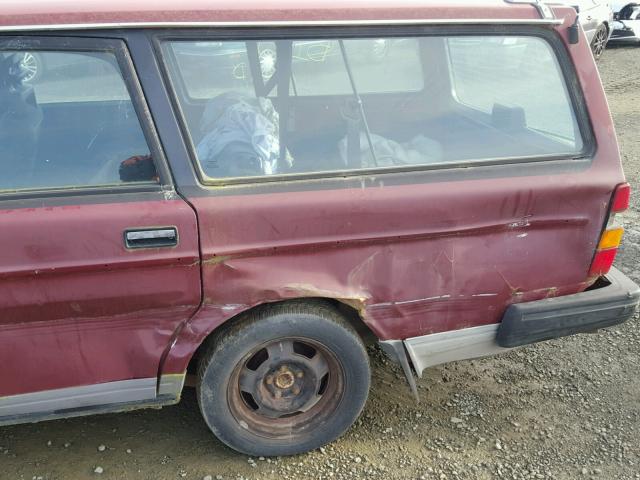 YV1AA885XL1851294 - 1990 VOLVO 240 BASE RED photo 9