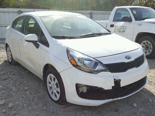 KNADM4A36G6638988 - 2016 KIA RIO LX WHITE photo 1