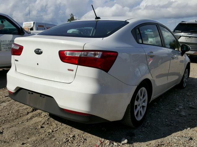 KNADM4A36G6638988 - 2016 KIA RIO LX WHITE photo 4