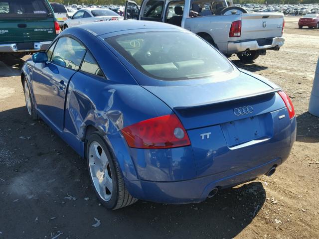 TRUWT28N111021664 - 2001 AUDI TT QUATTRO BLUE photo 3