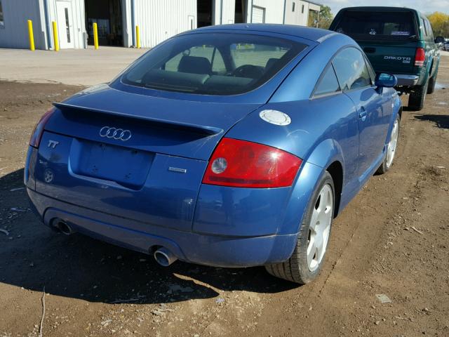 TRUWT28N111021664 - 2001 AUDI TT QUATTRO BLUE photo 4