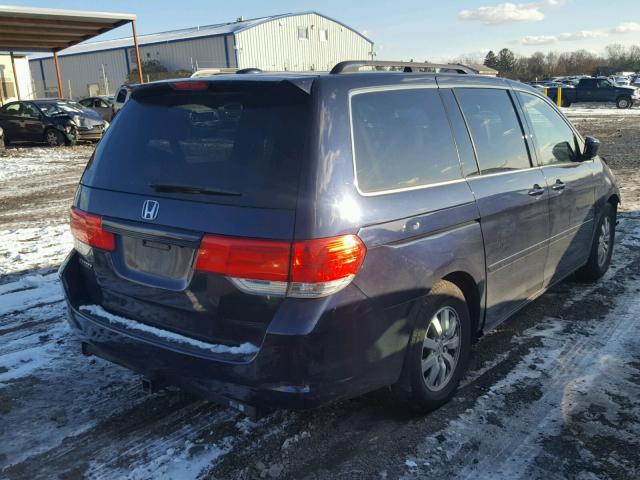 5FNRL38628B042871 - 2008 HONDA ODYSSEY EX BLUE photo 4