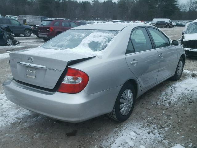 4T1BE32K52U055691 - 2002 TOYOTA CAMRY LE GRAY photo 4