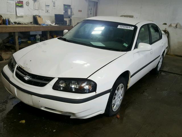 2G1WF52E619260126 - 2001 CHEVROLET IMPALA WHITE photo 2