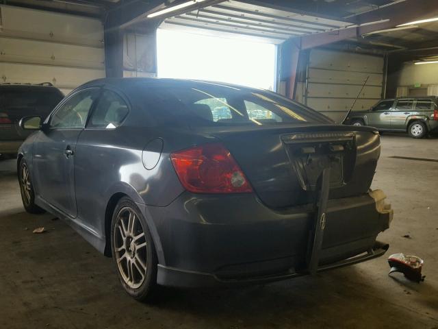JTKDE177850015597 - 2005 TOYOTA SCION TC ნაცრისფერი ფოტო 3