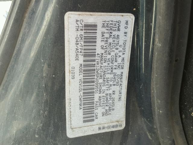 4T1VK12W5PU099551 - 1993 TOYOTA CAMRY LE 绿色 照片 10