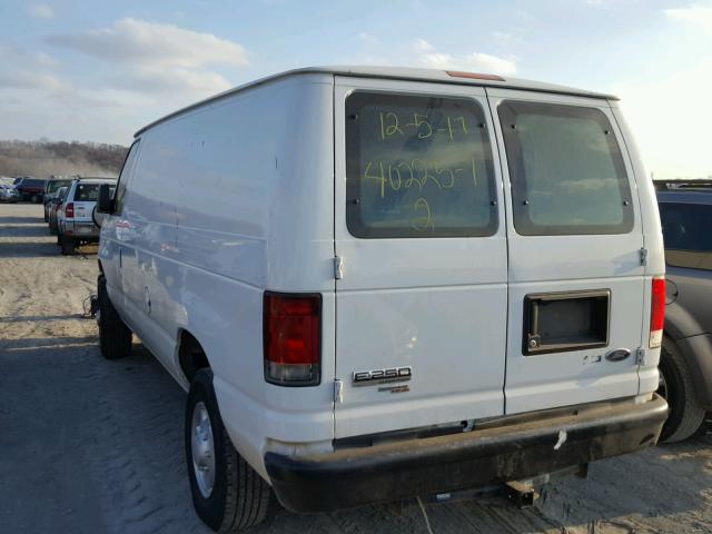 1FTNE2EWXEDA35001 - 2014 FORD ECONOLINE WHITE photo 3