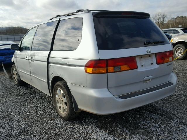 5FNRL189X4B020450 - 2004 HONDA ODYSSEY EX SILVER photo 3