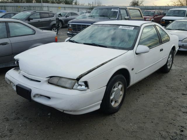 1FALP62W6SH205863 - 1995 FORD THUNDERBIR WHITE photo 2