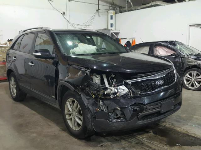 5XYKTCA62EG476563 - 2014 KIA SORENTO LX BLACK photo 1