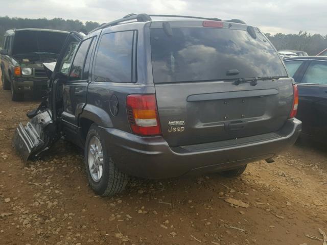 1J4GX48S94C113533 - 2004 JEEP GRAND CHER GRAY photo 3