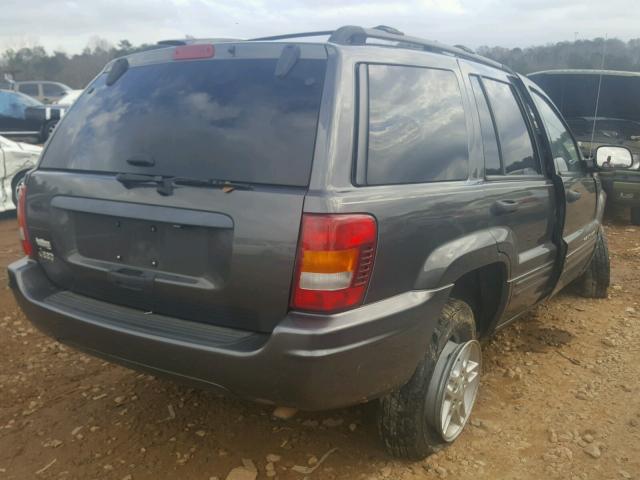 1J4GX48S94C113533 - 2004 JEEP GRAND CHER GRAY photo 4