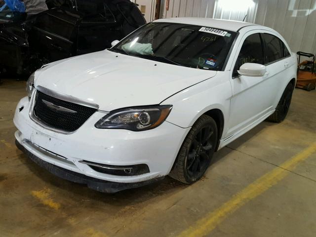 1C3CCBBG0EN164261 - 2014 CHRYSLER 200 TOURIN WHITE photo 2