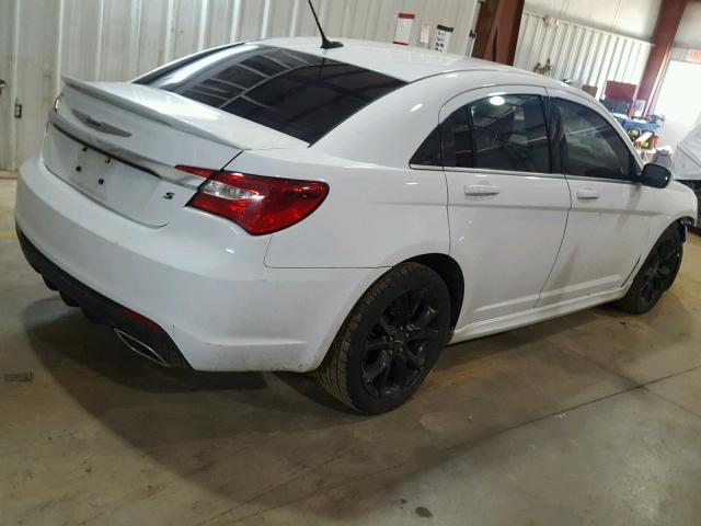 1C3CCBBG0EN164261 - 2014 CHRYSLER 200 TOURIN WHITE photo 4