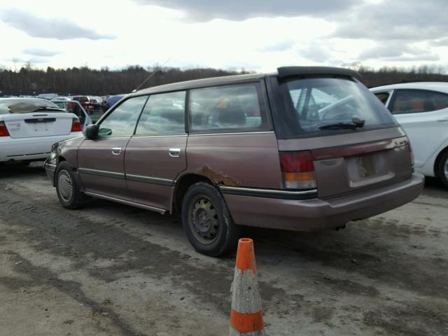 4S3BJ6323N9908676 - 1992 SUBARU LEGACY L BROWN photo 3