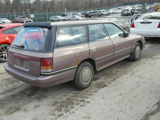 4S3BJ6323N9908676 - 1992 SUBARU LEGACY L BROWN photo 4