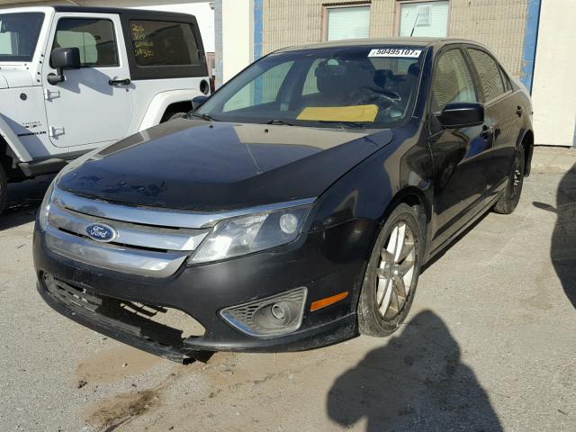 3FAHP0JA2AR398163 - 2010 FORD FUSION SEL BLACK photo 2