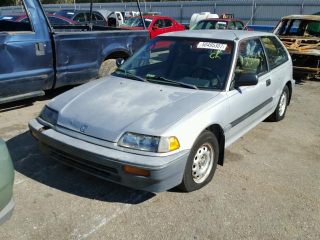 2HGED6356KH500930 - 1989 HONDA CIVIC DX GRAY photo 2