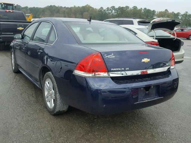 2G1WB5EK4B1150785 - 2011 CHEVROLET IMPALA LT BLUE photo 3