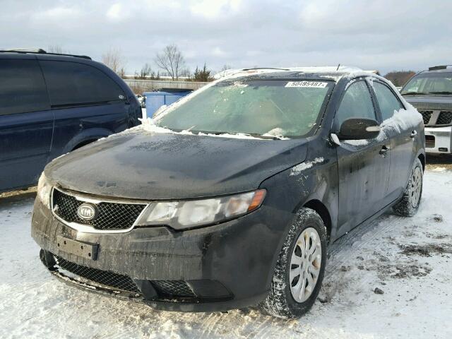 KNAFU4A27A5881822 - 2010 KIA FORTE EX BLACK photo 2