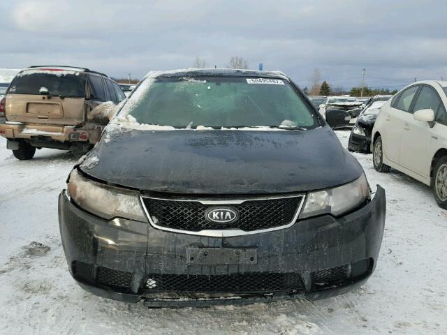 KNAFU4A27A5881822 - 2010 KIA FORTE EX BLACK photo 9