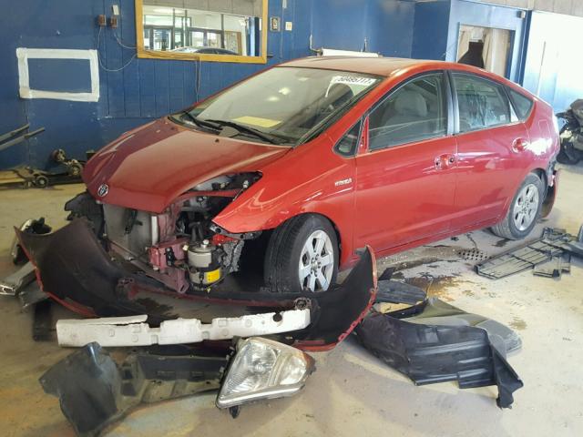 JTDKB20U383362643 - 2008 TOYOTA PRIUS MAROON photo 2