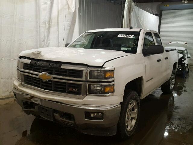 1GCVKREC6EZ380522 - 2014 CHEVROLET SILVERADO WHITE photo 2