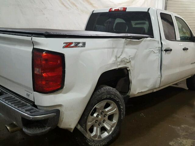 1GCVKREC6EZ380522 - 2014 CHEVROLET SILVERADO WHITE photo 9