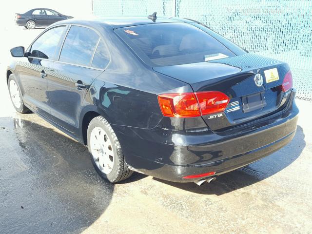 3VWDX7AJ7CM390512 - 2012 VOLKSWAGEN JETTA SE Qara foto 3