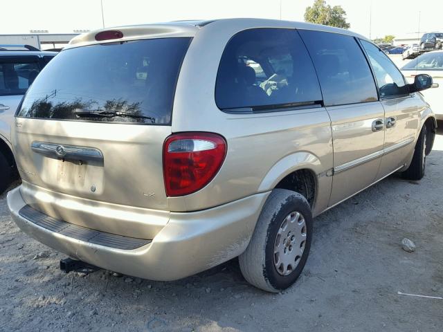 2C8GP44G81R116206 - 2001 CHRYSLER TOWN & COU GOLD photo 4