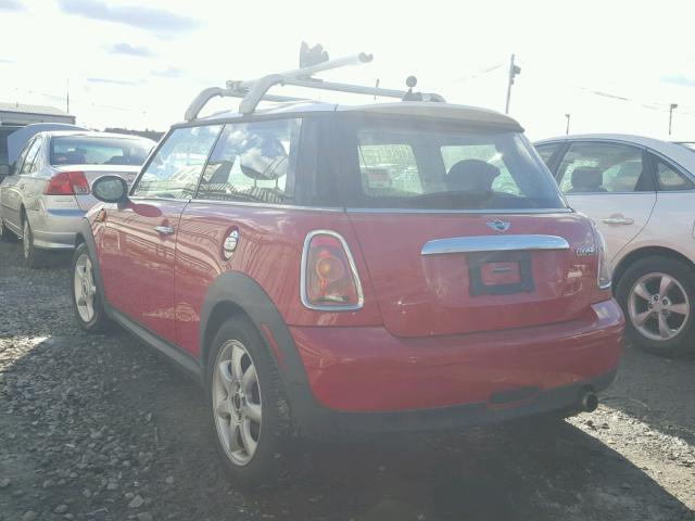 WMWMF33507TU63321 - 2007 MINI COOPER RED photo 3