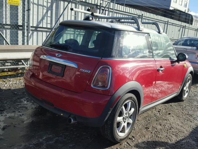 WMWMF33507TU63321 - 2007 MINI COOPER RED photo 4