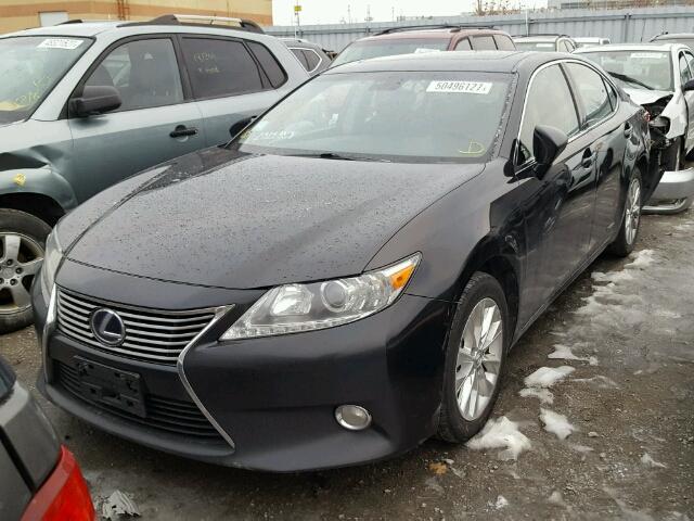 JTHBW1GG5E2042769 - 2014 LEXUS ES 300H BLACK photo 2