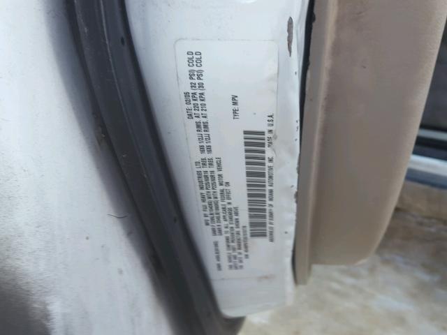 4S4BP61C257370778 - 2005 SUBARU LEGACY OUT WHITE photo 10