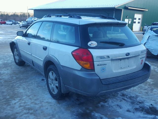 4S4BP61C257370778 - 2005 SUBARU LEGACY OUT WHITE photo 3