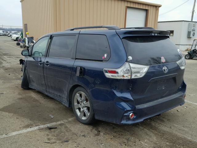 5TDXK3DC4BS132399 - 2011 TOYOTA SIENNA SPO TEAL photo 3