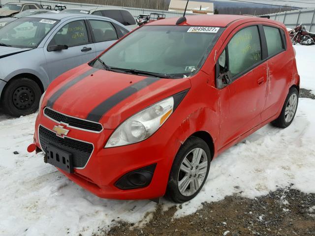 KL8CA6S95FC804187 - 2015 CHEVROLET SPARK LS RED photo 2