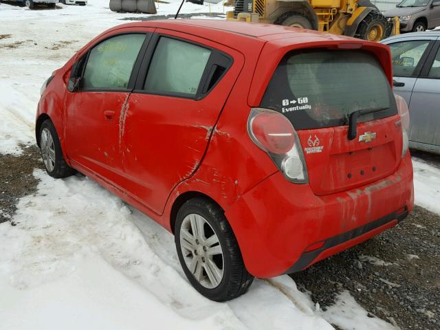 KL8CA6S95FC804187 - 2015 CHEVROLET SPARK LS RED photo 3