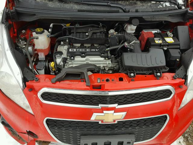 KL8CA6S95FC804187 - 2015 CHEVROLET SPARK LS RED photo 7